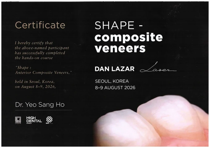 SHAPE · Composite Veneers 과정 수료